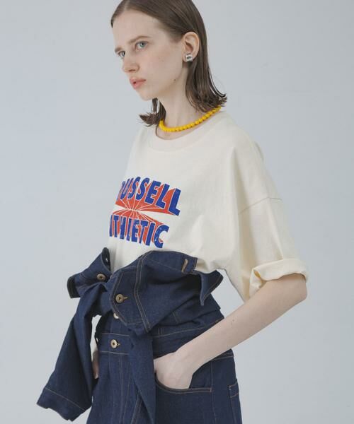 Sonny Label / サニーレーベル Tシャツ | 『別注』RUSSELL ATHLETIC×Sonny Label　ロゴプリントTシャツ | 詳細17