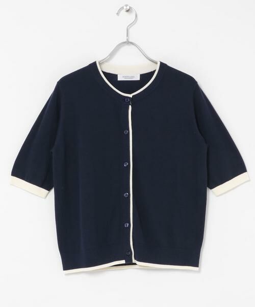 Sonny Label / サニーレーベル カーディガン・ボレロ | クールミスト配色クルーネックカーディガン | 詳細10