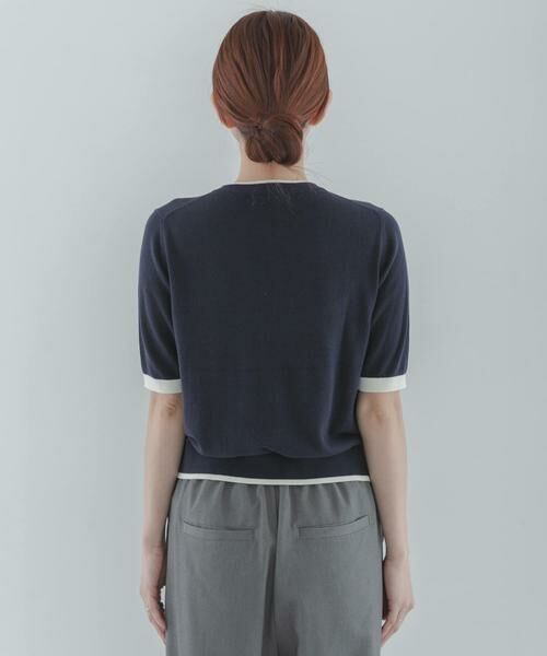 Sonny Label / サニーレーベル カーディガン・ボレロ | クールミスト配色クルーネックカーディガン | 詳細9