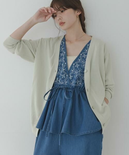 Sonny Label / サニーレーベル ニット・セーター | 『WEB限定』クールミストミディカーディガン（ミント）