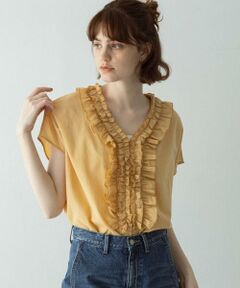 Sonny Label / サニーレーベル シャツ・ブラウス | Vネックフリルカラーブラウス