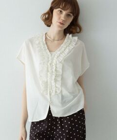 Sonny Label / サニーレーベル シャツ・ブラウス | Vネックフリルカラーブラウス