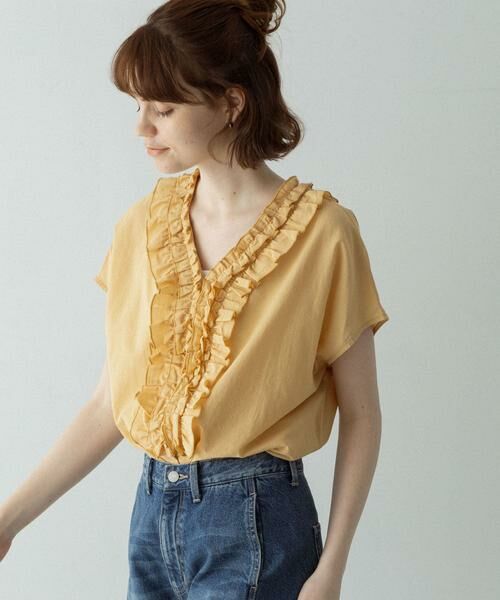 Sonny Label / サニーレーベル シャツ・ブラウス | Vネックフリルカラーブラウス | 詳細2