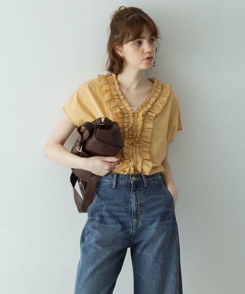 Sonny Label / サニーレーベル シャツ・ブラウス | Vネックフリルカラーブラウス | 詳細5