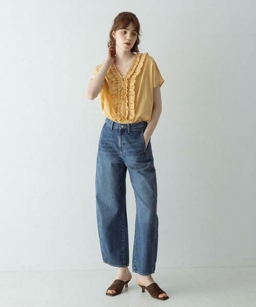 Sonny Label / サニーレーベル シャツ・ブラウス | Vネックフリルカラーブラウス | 詳細6