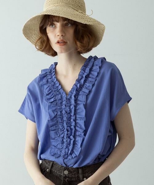 Sonny Label / サニーレーベル シャツ・ブラウス | Vネックフリルカラーブラウス | 詳細10