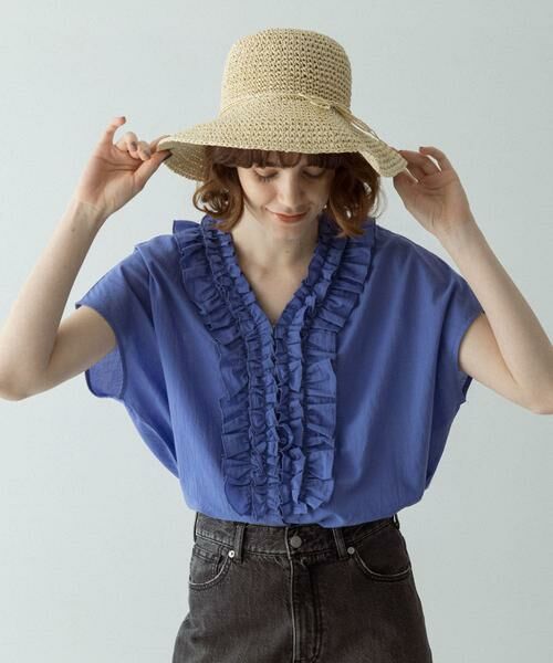 Sonny Label / サニーレーベル シャツ・ブラウス | Vネックフリルカラーブラウス | 詳細11