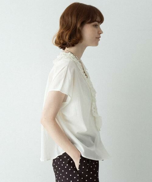Sonny Label / サニーレーベル シャツ・ブラウス | Vネックフリルカラーブラウス | 詳細24