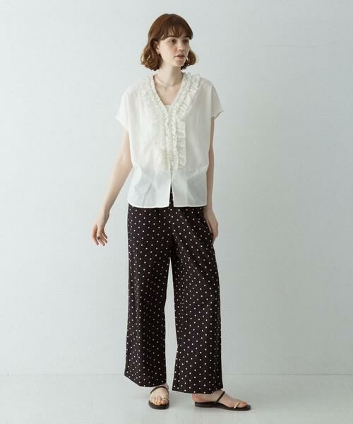 Sonny Label / サニーレーベル シャツ・ブラウス | Vネックフリルカラーブラウス | 詳細26