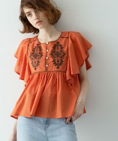 Sonny Label / サニーレーベル シャツ・ブラウス | スパンコールエンブロイダリーブラウス