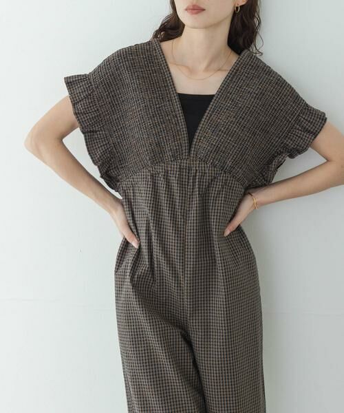 Sonny Label / サニーレーベル サロペット・オールインワン | シャーリングオールインワン | 詳細4