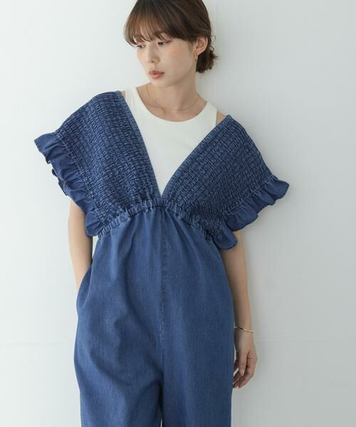 Sonny Label / サニーレーベル サロペット・オールインワン | シャーリングオールインワン | 詳細12