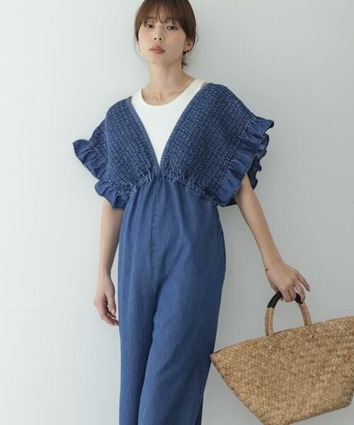 Sonny Label / サニーレーベル サロペット・オールインワン | シャーリングオールインワン | 詳細15