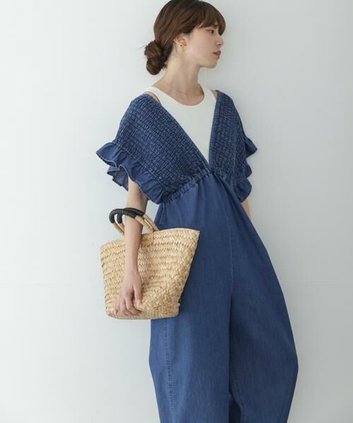 Sonny Label / サニーレーベル サロペット・オールインワン | シャーリングオールインワン | 詳細16