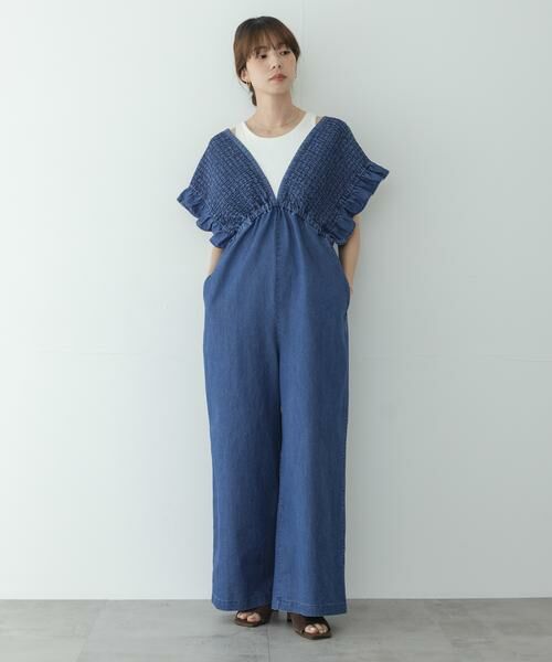 Sonny Label / サニーレーベル サロペット・オールインワン | シャーリングオールインワン | 詳細17