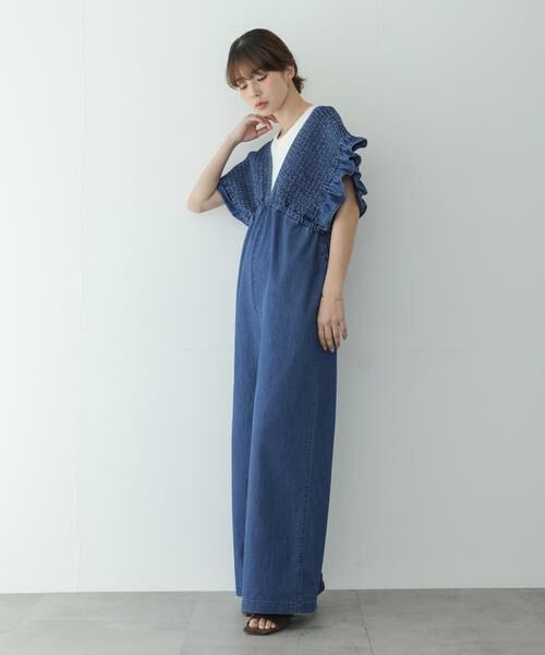 Sonny Label / サニーレーベル サロペット・オールインワン | シャーリングオールインワン | 詳細18