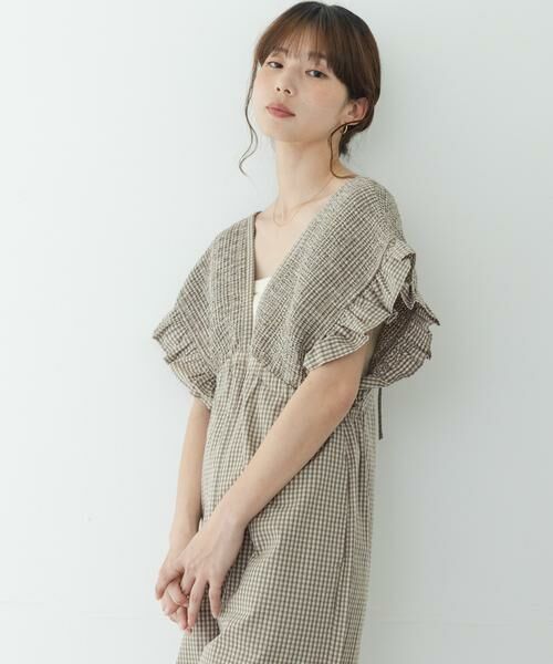 Sonny Label / サニーレーベル サロペット・オールインワン | シャーリングオールインワン | 詳細27