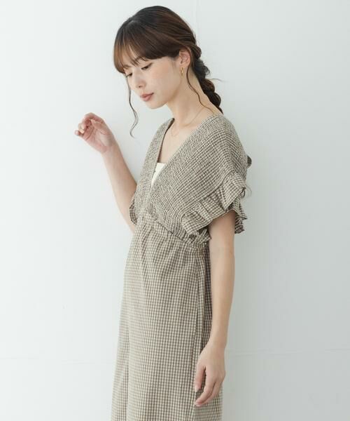 Sonny Label / サニーレーベル サロペット・オールインワン | シャーリングオールインワン | 詳細28