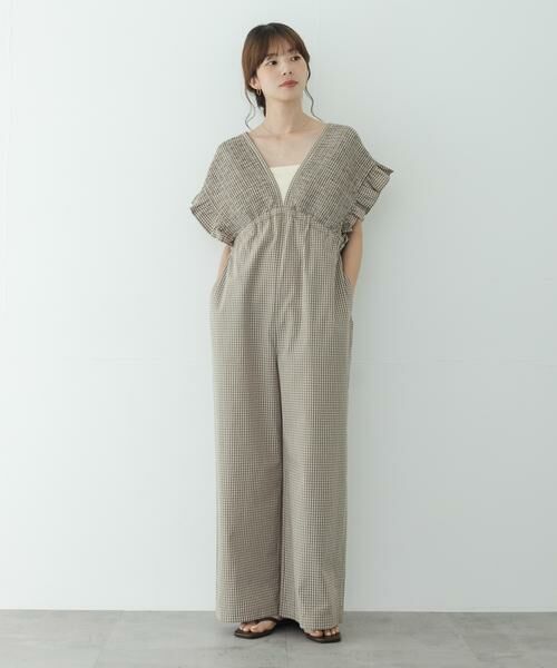 Sonny Label / サニーレーベル サロペット・オールインワン | シャーリングオールインワン | 詳細30