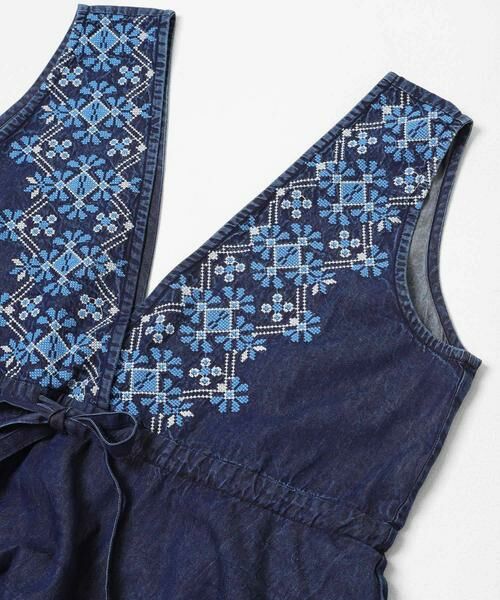 Sonny Label / サニーレーベル サロペット・オールインワン | クロス刺繍ペプラムサロペット | 詳細10