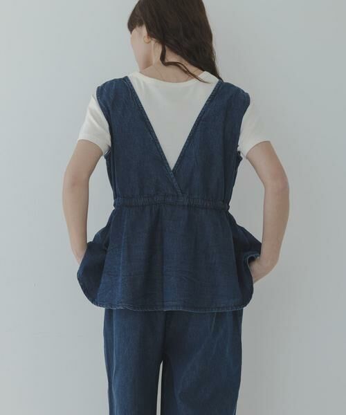 Sonny Label / サニーレーベル サロペット・オールインワン | クロス刺繍ペプラムサロペット | 詳細3