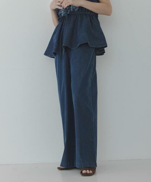 Sonny Label / サニーレーベル サロペット・オールインワン | クロス刺繍ペプラムサロペット | 詳細4