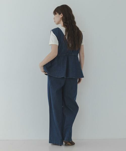 Sonny Label / サニーレーベル サロペット・オールインワン | クロス刺繍ペプラムサロペット | 詳細8