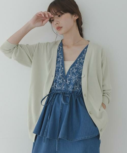 Sonny Label / サニーレーベル サロペット・オールインワン | クロス刺繍ペプラムサロペット | 詳細12