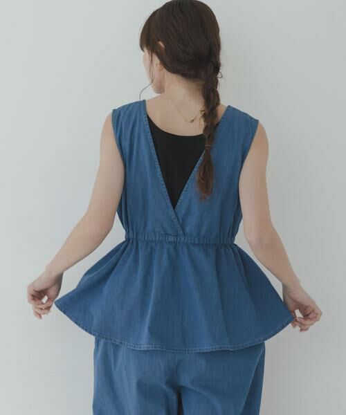 Sonny Label / サニーレーベル サロペット・オールインワン | クロス刺繍ペプラムサロペット | 詳細17