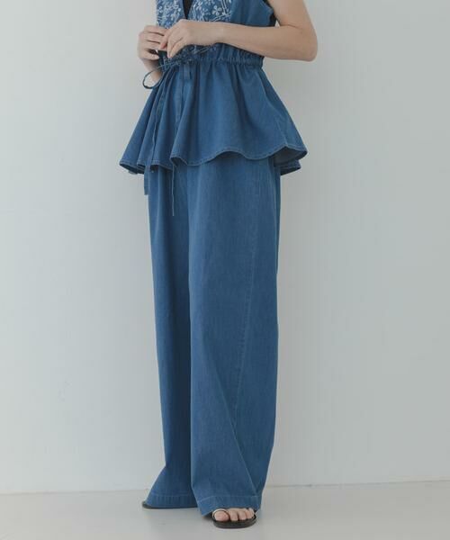 Sonny Label / サニーレーベル サロペット・オールインワン | クロス刺繍ペプラムサロペット | 詳細18