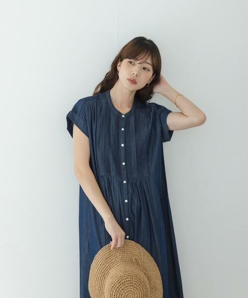 Sonny Label / サニーレーベル ワンピース | デニムピンタックヨークフレンチワンピース | 詳細2