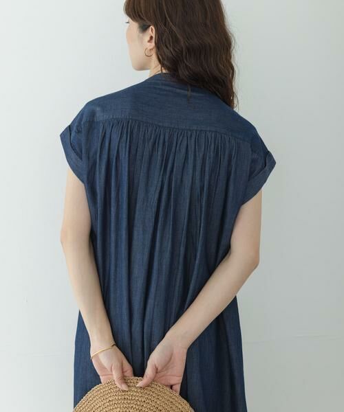 Sonny Label / サニーレーベル ワンピース | デニムピンタックヨークフレンチワンピース | 詳細3
