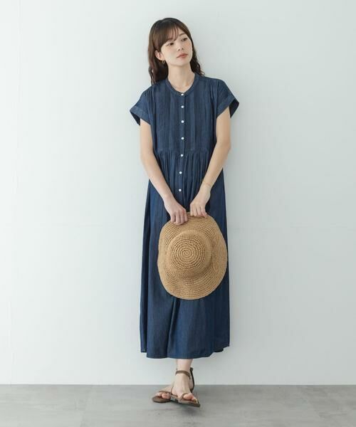 Sonny Label / サニーレーベル ワンピース | デニムピンタックヨークフレンチワンピース | 詳細6