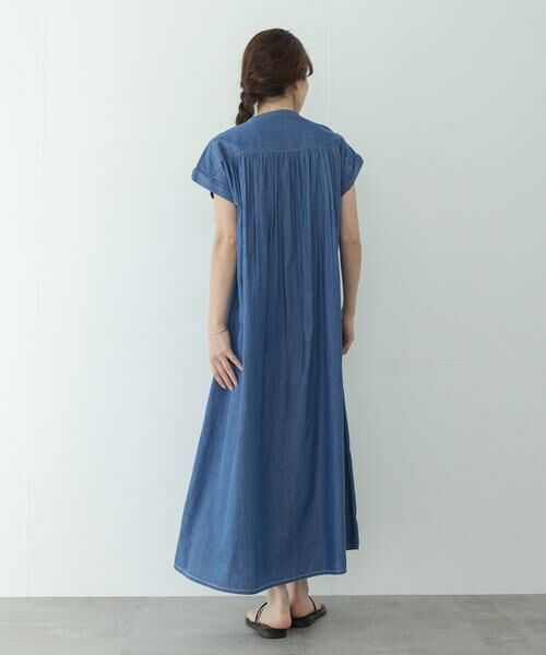 Sonny Label / サニーレーベル ワンピース | デニムピンタックヨークフレンチワンピース | 詳細18