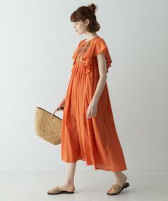 Sonny Label / サニーレーベル ワンピース | スパンコールエンブロイダリーワンピース