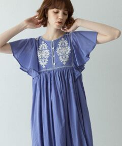 Sonny Label / サニーレーベル ワンピース | スパンコールエンブロイダリーワンピース