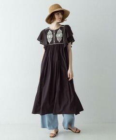 Sonny Label / サニーレーベル ワンピース | スパンコールエンブロイダリーワンピース