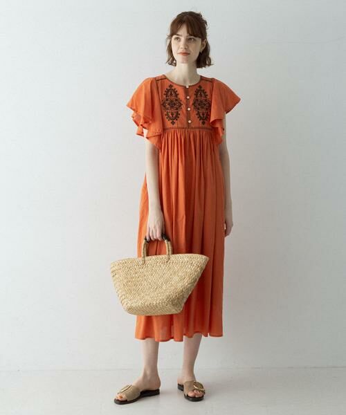 Sonny Label / サニーレーベル ワンピース | スパンコールエンブロイダリーワンピース | 詳細4