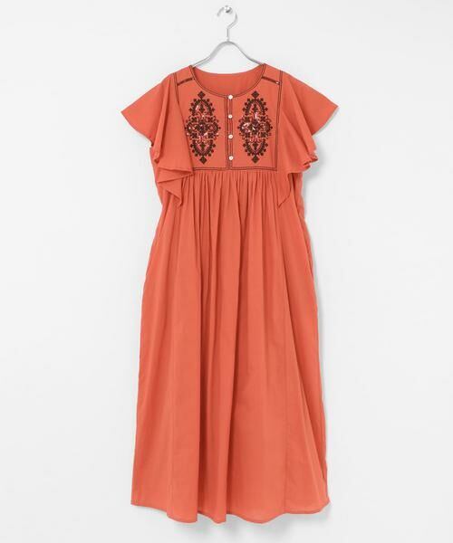 Sonny Label / サニーレーベル ワンピース | スパンコールエンブロイダリーワンピース | 詳細8
