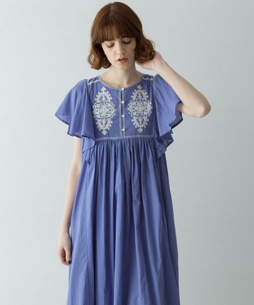 Sonny Label / サニーレーベル ワンピース | スパンコールエンブロイダリーワンピース | 詳細11