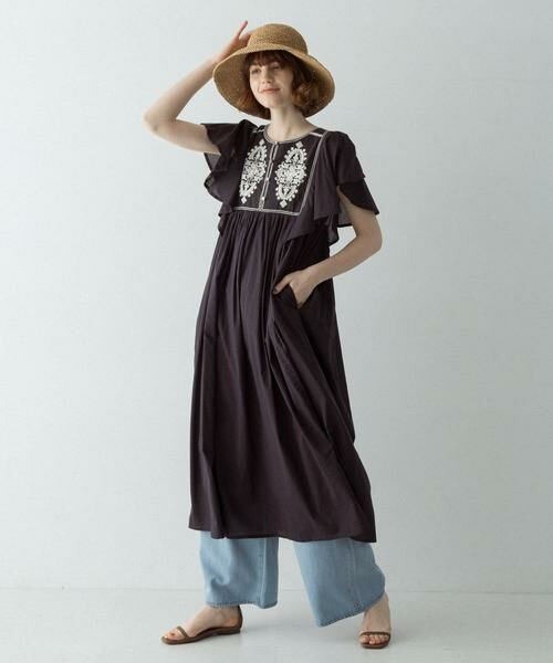 Sonny Label / サニーレーベル ワンピース | スパンコールエンブロイダリーワンピース | 詳細27