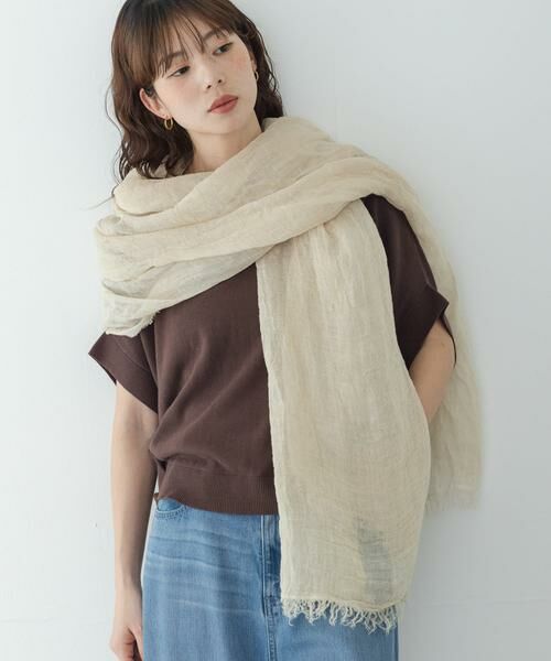 Sonny Label / サニーレーベル マフラー・ショール・スヌード・ストール | イタリア製リネンストール | 詳細10