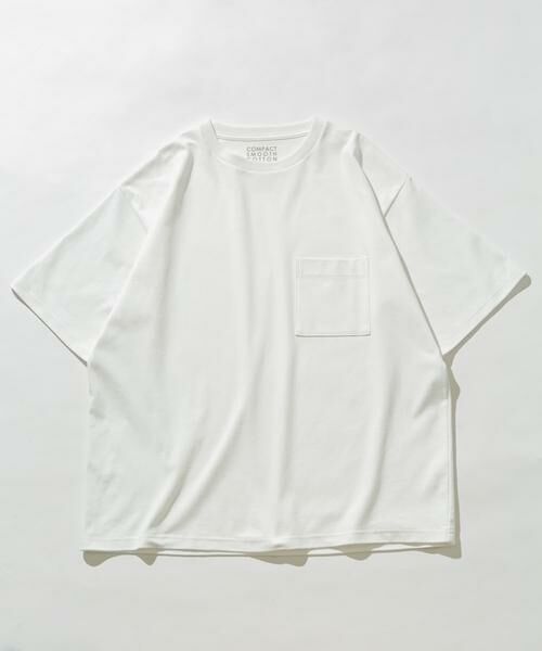 Sonny Label / サニーレーベル Tシャツ | コンパクトスムースショートスリーブTシャツ（ホワイト）