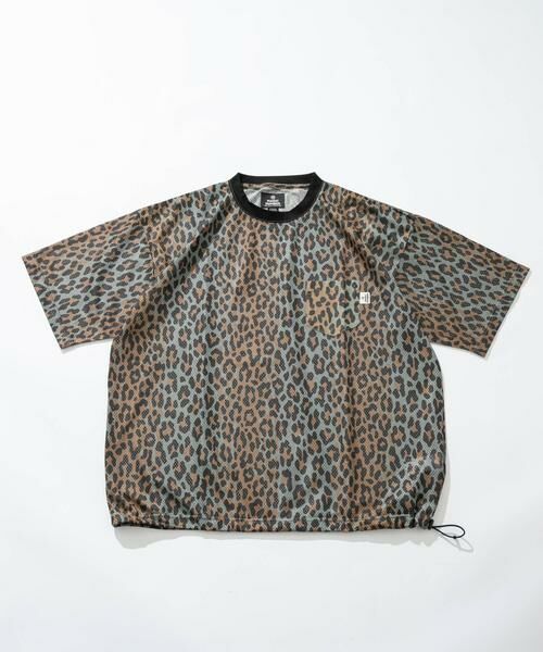 Sonny Label / サニーレーベル Tシャツ | MAGIC NUMBER　MESH LEOPARD T-SHIRTS（ブラウン）