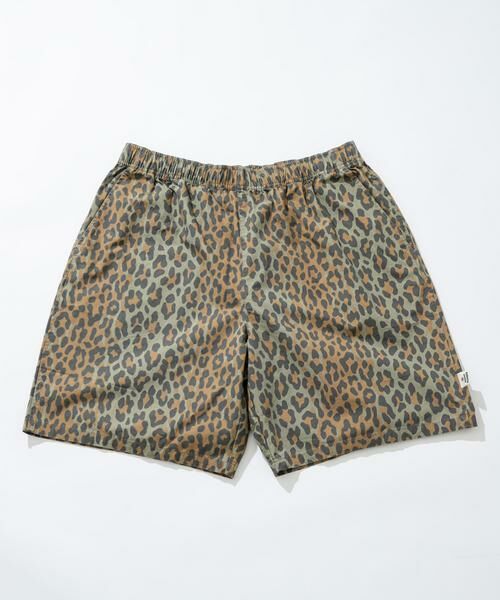 Sonny Label / サニーレーベル ショート・ハーフ・半端丈パンツ | MAGIC NUMBER　COTTON LEOPARD BEACHPANTS（ブラウン）