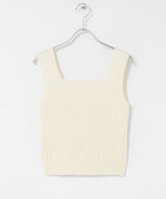 Sonny Label / サニーレーベル ニット・セーター | GLASSY SEA　テキストヤードニットタンクトップ