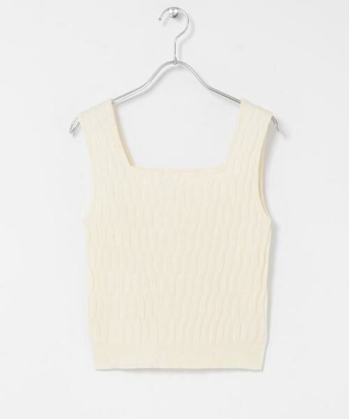 Sonny Label / サニーレーベル ニット・セーター | GLASSY SEA　テキストヤードニットタンクトップ | 詳細1