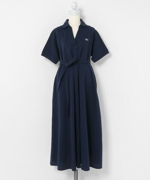 Sonny Label / サニーレーベル ワンピース | LACOSTE　スキッパーネックポロドレス（ネイビー）