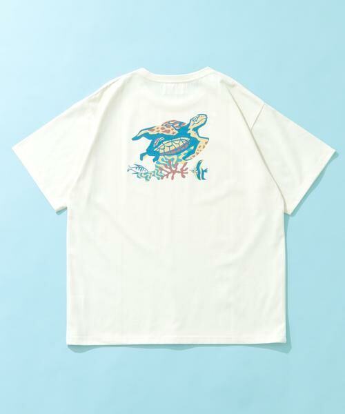 Sonny Label / サニーレーベル Tシャツ | HIROCKSHOWコラボTシャツ TURTLE（オフホワイト）