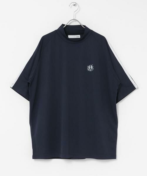 Sonny Label / サニーレーベル Tシャツ | OOPS　吸水速乾ラインモックネックTシャツ | 詳細10